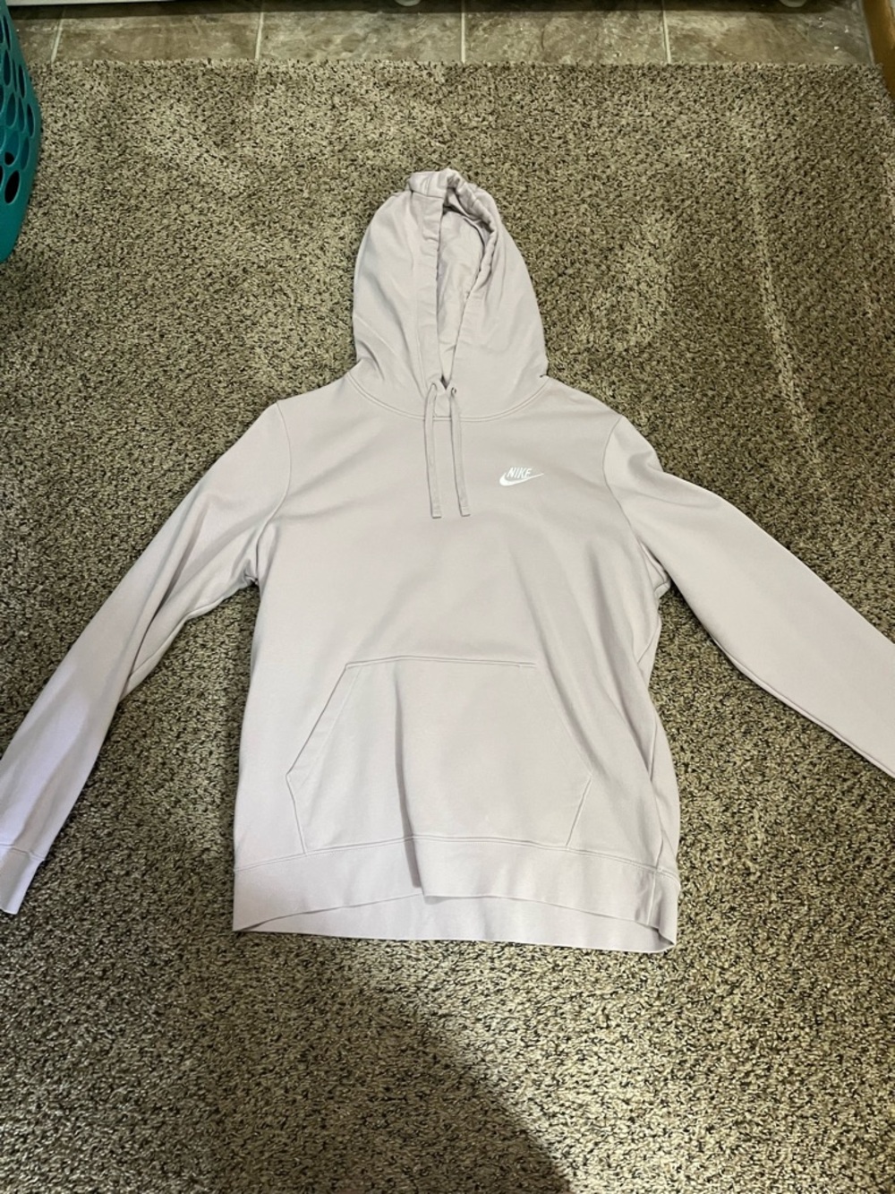 Nike Pale Lavender Hoodie with White Swoosh